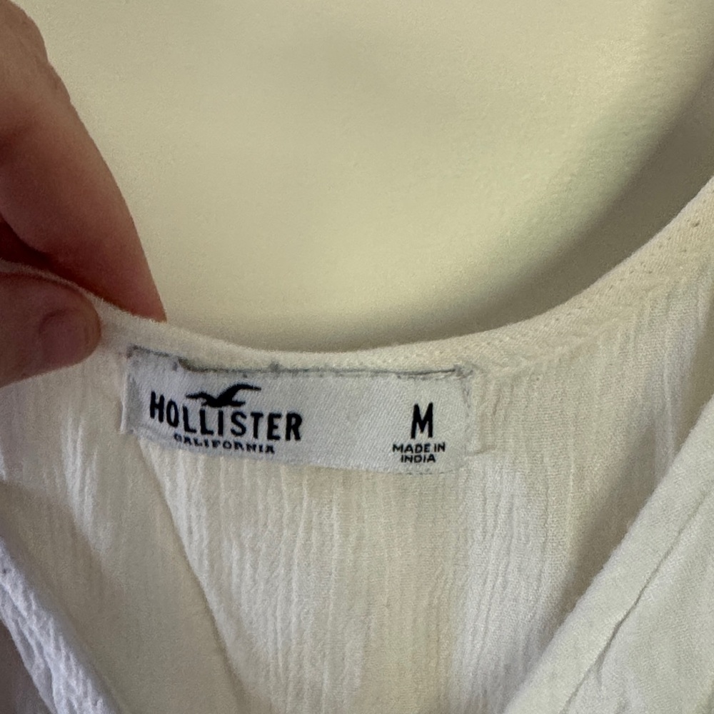 Hollister Ivory Button-Up Camisole / A59 - Picture 4 of 5